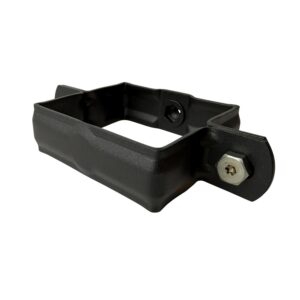 Aluminium M10 beugel 80x80 mm - RAL 9005 fijnstructuur - Afbeelding 2