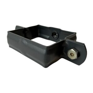 Aluminium M10 beugel 80x80 mm - RAL 7021 fijnstructuur - Afbeelding 2