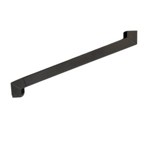 Aluminium sprongstuk set 80x80mm 2 bochten (sprong max. 100cm) - RAL 9005 fijnstructuur - Afbeelding 1