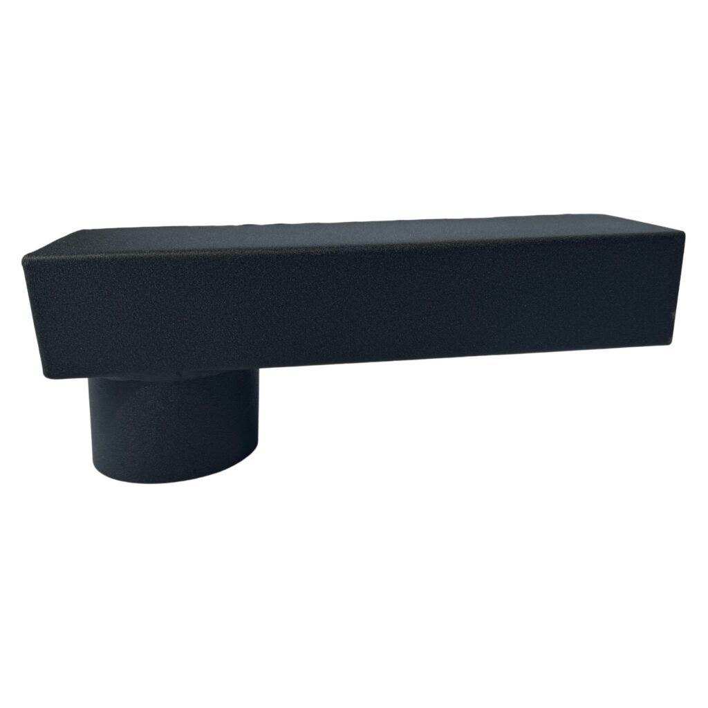 Stadsuitloop 60x100mm passend in 100mm - zwart