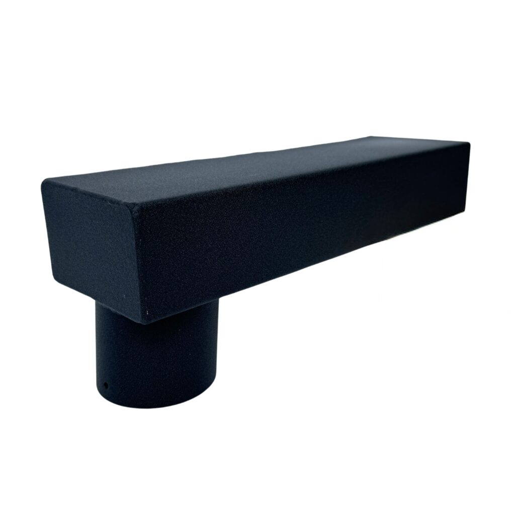 Stadsuitloop 60x100mm passend in 80mm - P.10 zwart