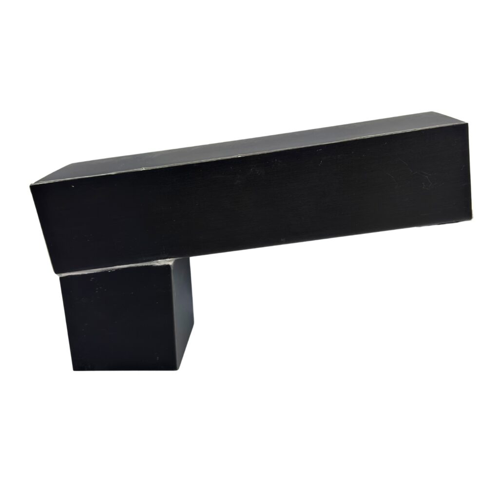 Stadsuitloop zink 60x100 mm vierkant 78x78 mm - Noir