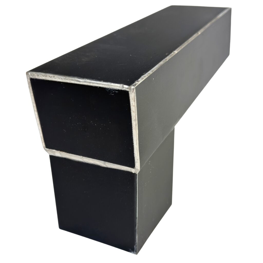 Stadsuitloop zink 60x80 mm vierkant 78x78 mm - Noir
