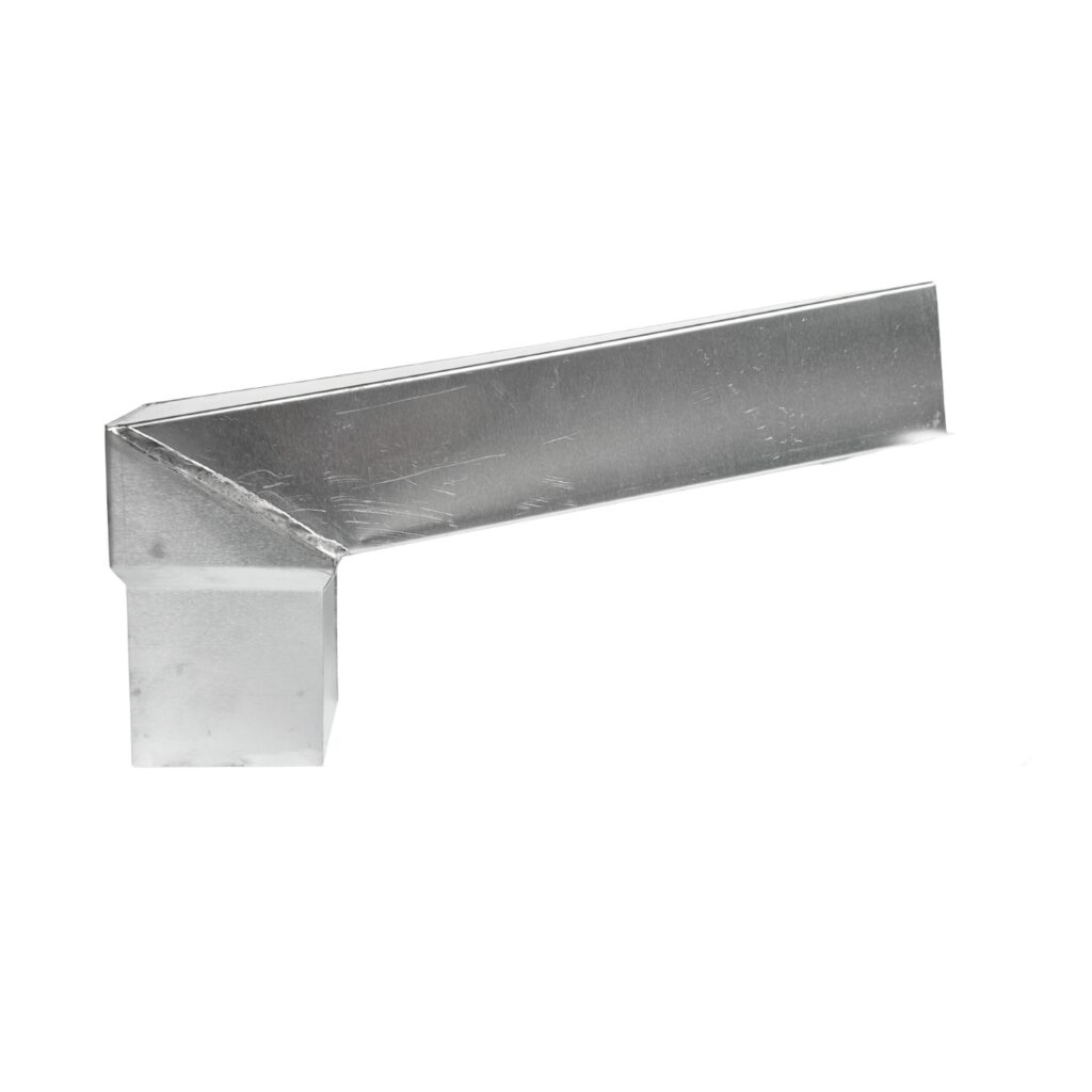 Stadsuitloop zink 60x80mm naar passend in 80 mm vierkant