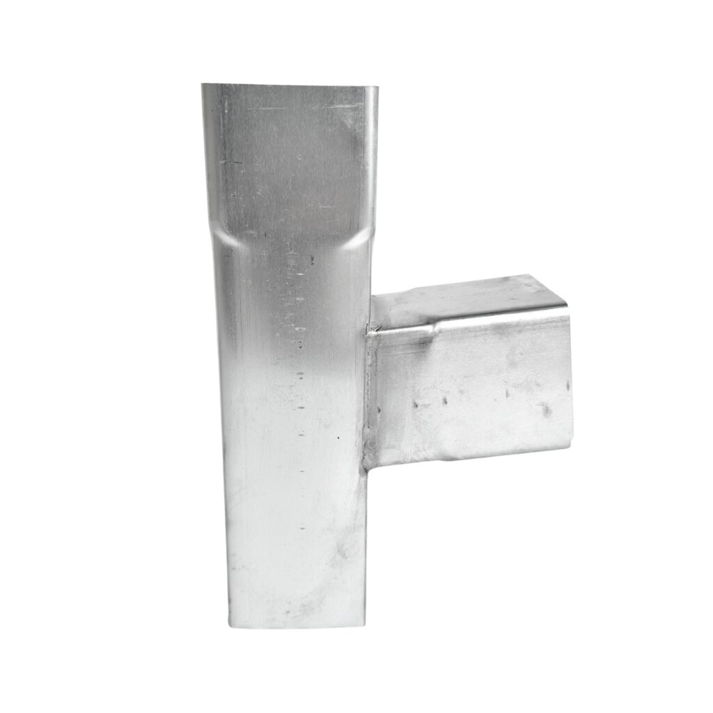 Zinken T-stuk vierkant 80x80 mm 85gr