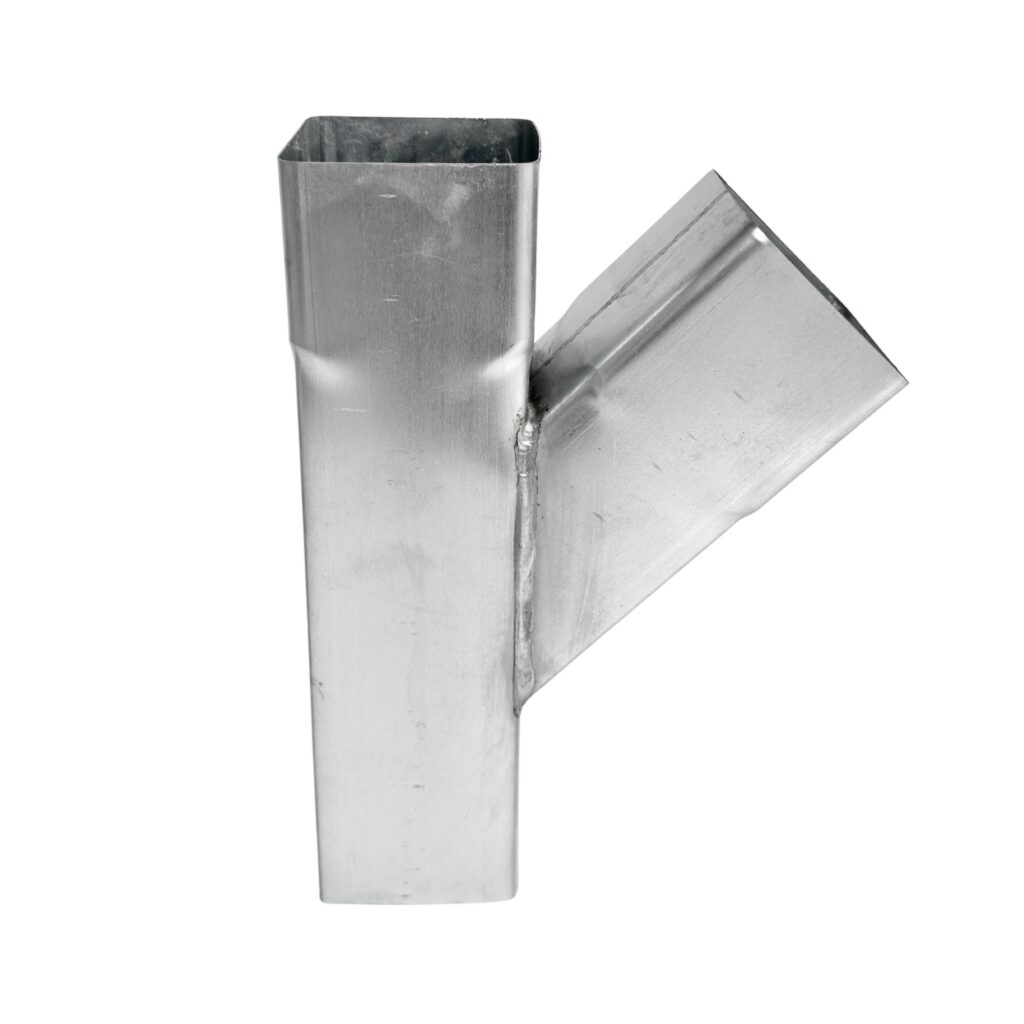 Zinken T-stuk vierkant 80x80 mm 45gr