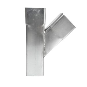 Zinken T-stuk vierkant 80x80 mm 45gr - Afbeelding 1