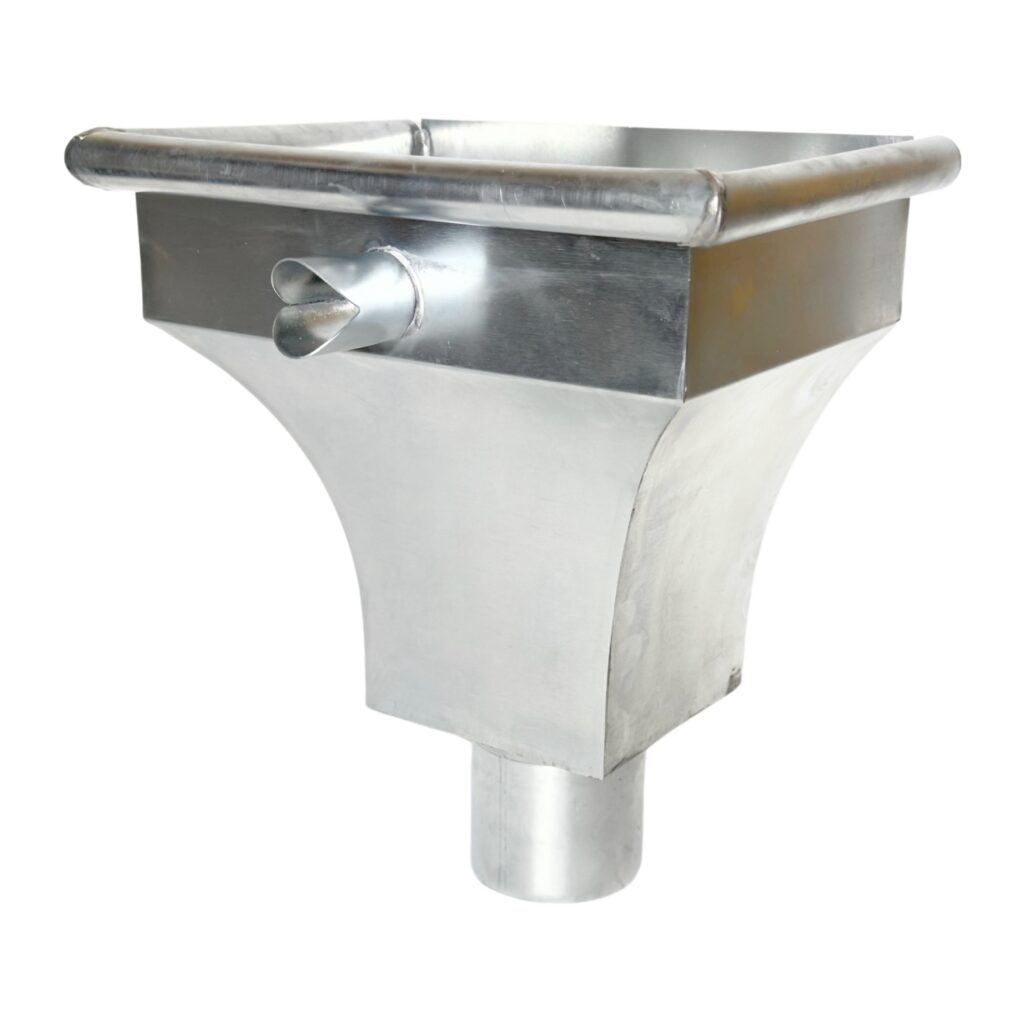 Vergaarbak zink 80mm rond model KS