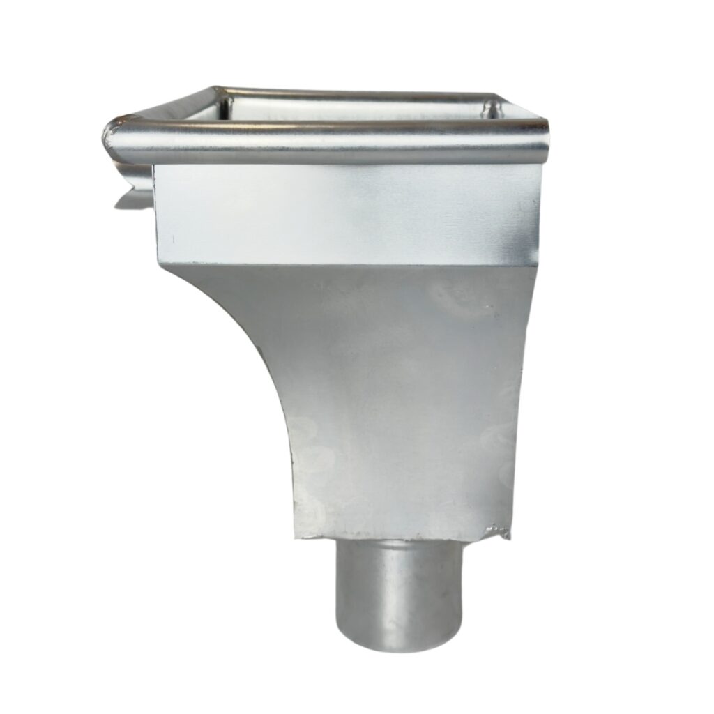 Vergaarbak zink 80mm rond model KS