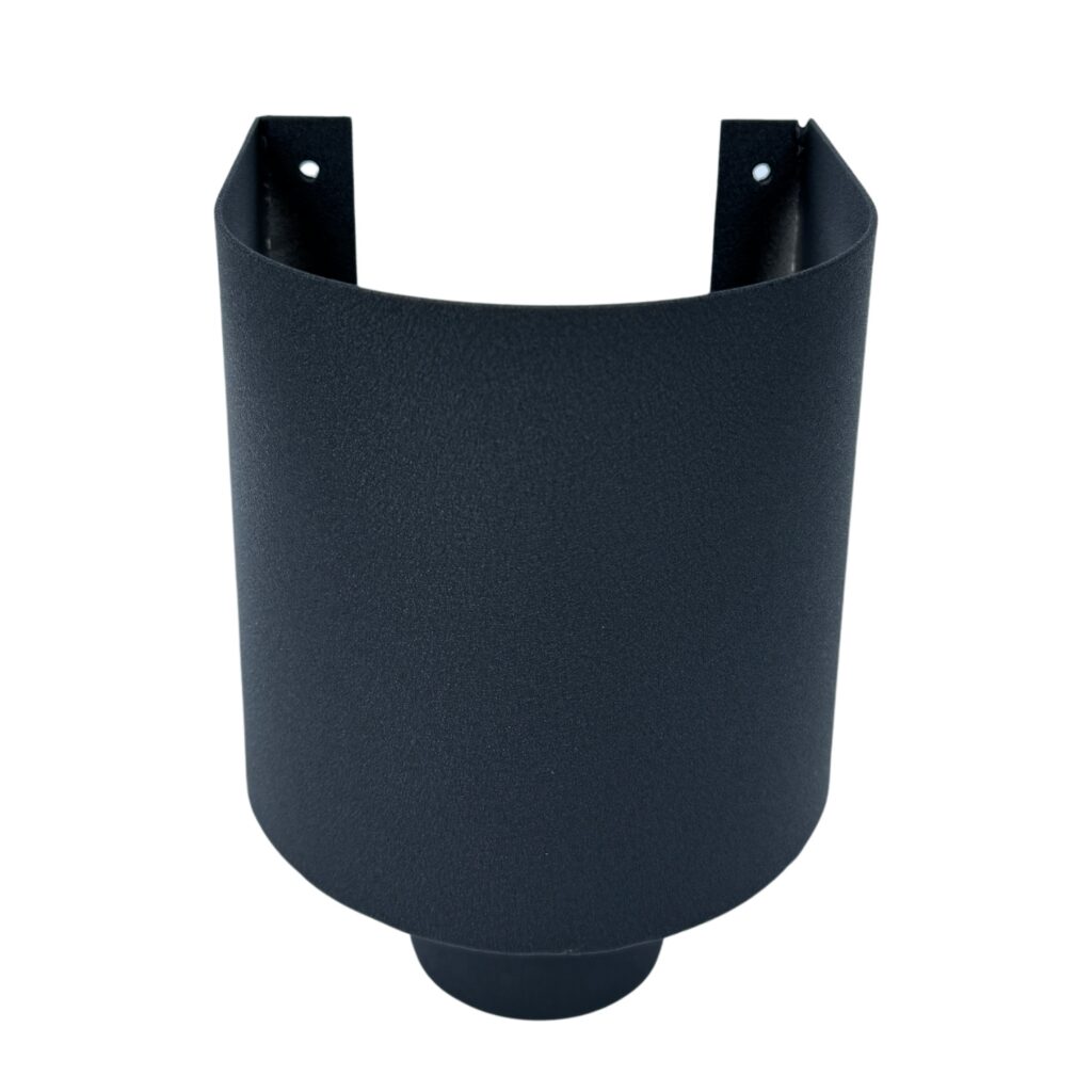 Vergaarbak mini 80mm - zwart