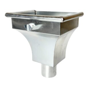 Zinken vergaarbak 100mm rond model KS - Afbeelding 1