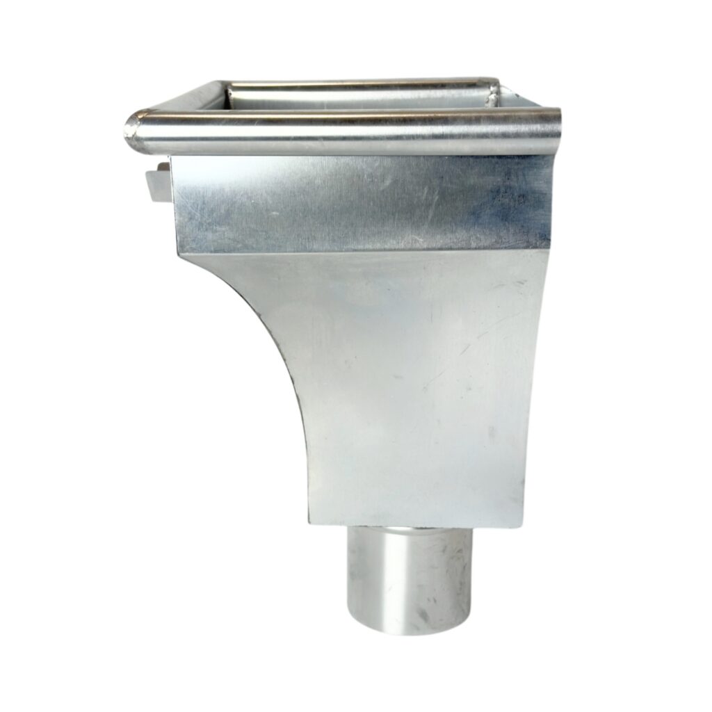 Zinken vergaarbak 100mm rond model KS