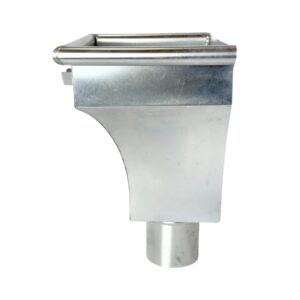 Zinken vergaarbak 100mm rond model KS - Afbeelding 3