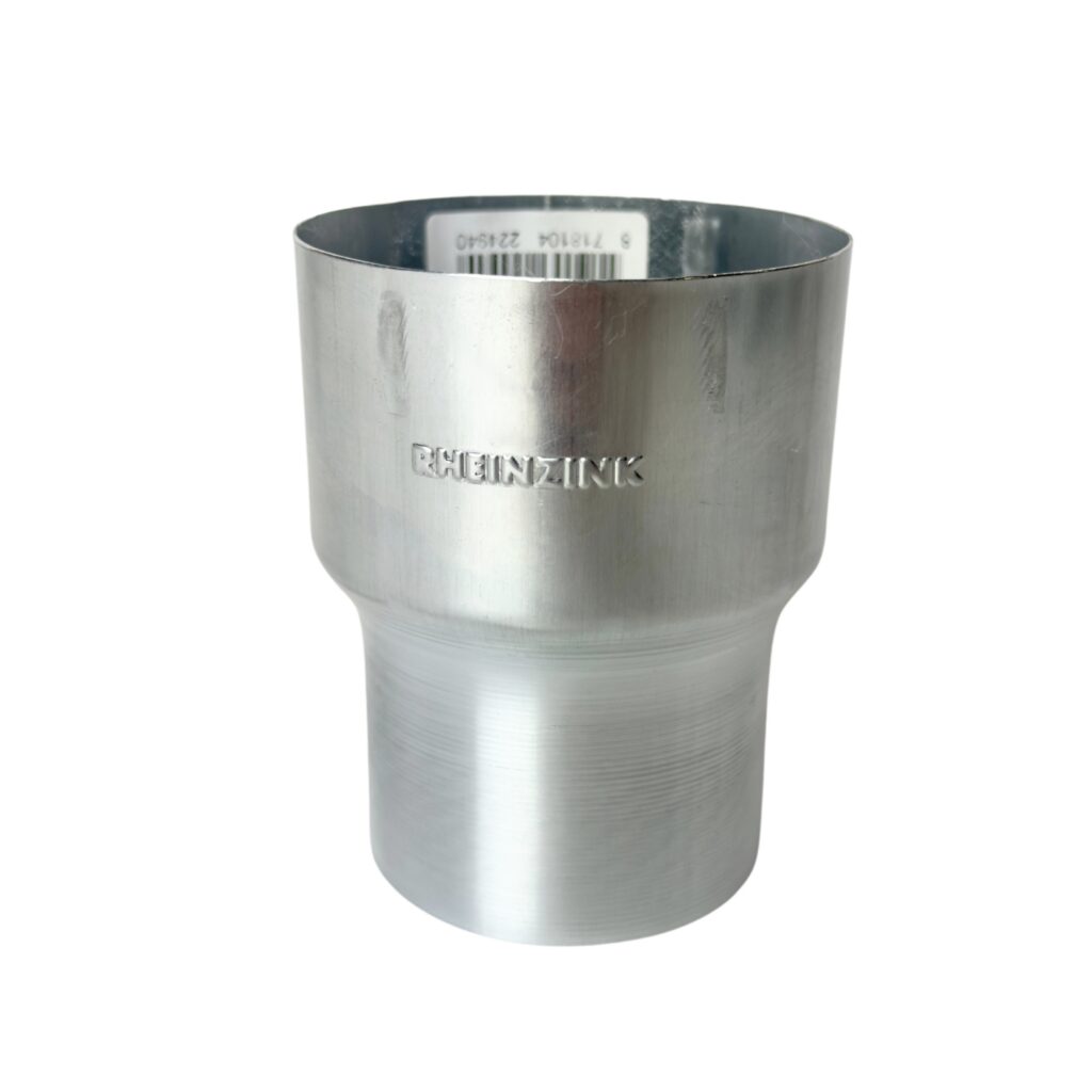Zinken verloop mof 80 mm mm/verjongd-spie 70mm