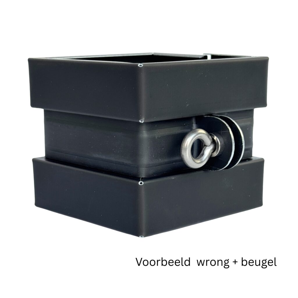 Wrong zink 80x80mm - Noir