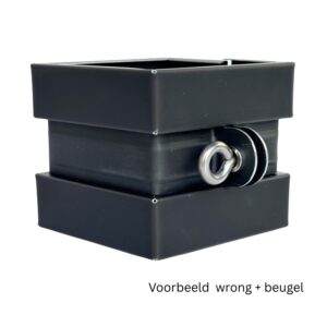 Wrong zink 80x80mm - Noir - Afbeelding 3