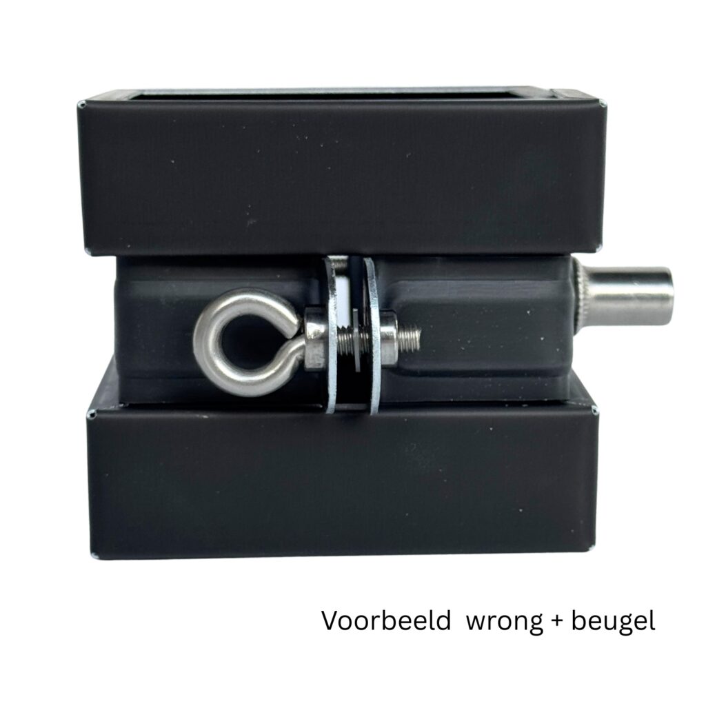 Wrong zink 80x80mm - Noir