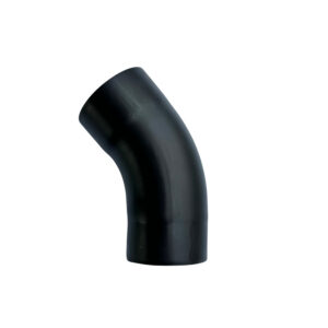 Bocht zink 80 mm rond 40gr - Noir - Afbeelding 1