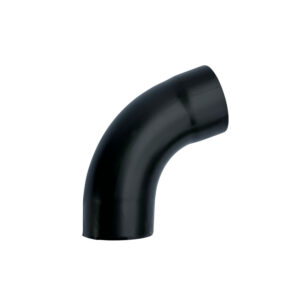 Bocht zink 80 mm rond 72 gr - Noir - Afbeelding 1