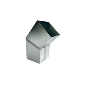 Zinken bocht vierkant 80x80 mm 45gr - Afbeelding 1