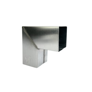 Zinken bocht vierkant 80x80 mm 90gr - Afbeelding 1