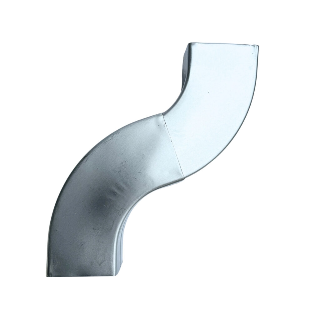 Zinken bocht vierkant 80x80 mm 72gr