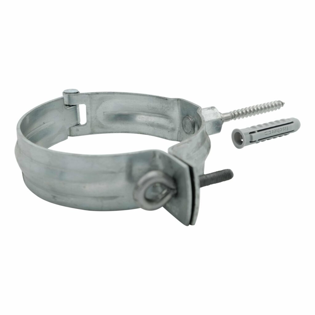 SET muur- en houtmontage - Zinken beugel 100 mm + RVS schroefstift 10cm + plug