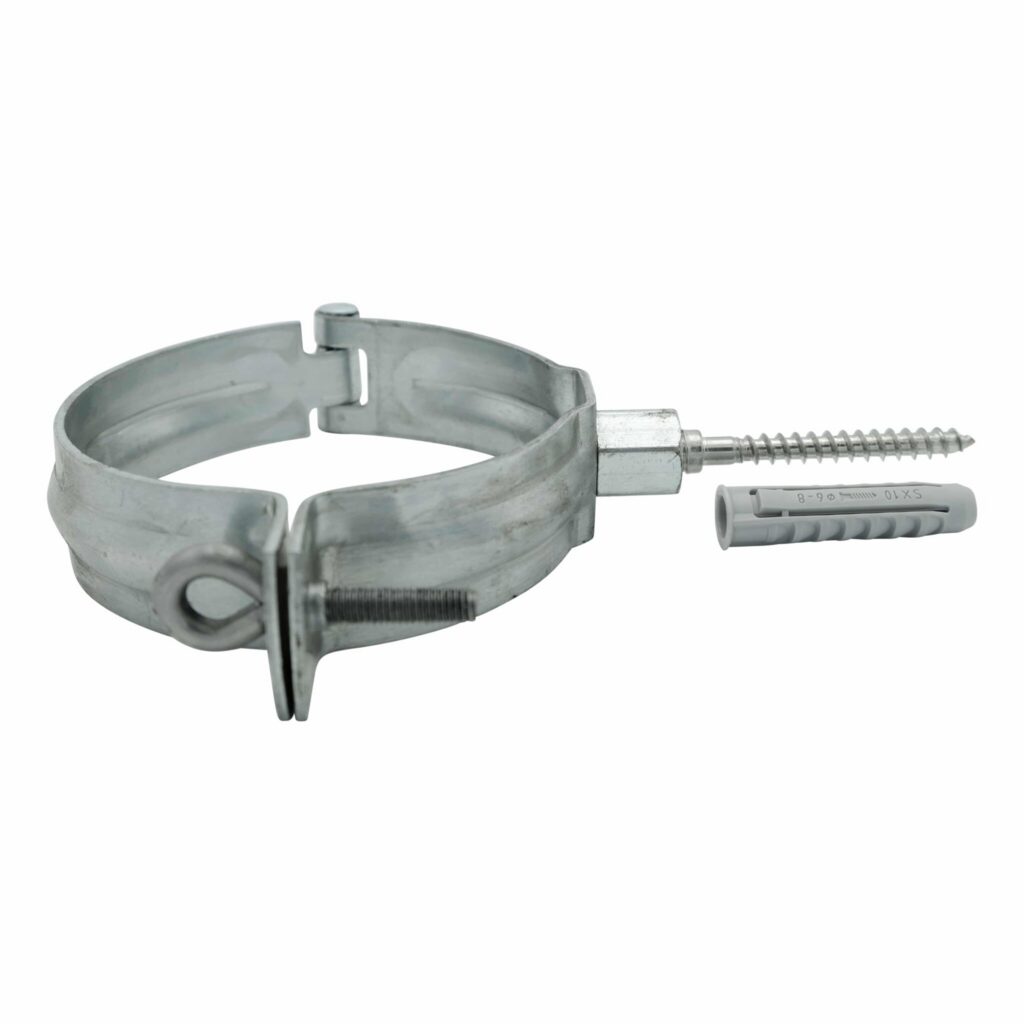SET muur- en houtmontage - Zinken beugel 100 mm + RVS schroefstift 10cm + plug