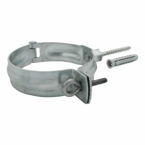 SET muur- en houtmontage - Zinken beugel 100 mm + RVS schroefstift 10cm + plug - Afbeelding 1