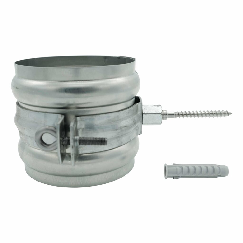 SET hout- en muurmontage - Zinken beugel 100 mm + RVS schroefstift 10cm + plug + wrong