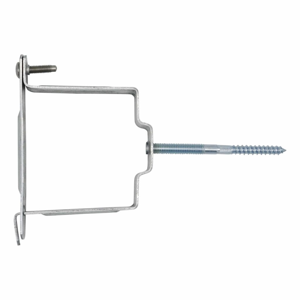 Zinken NIS beugel 80x80 mm met M8 stift 10cm gegalv.