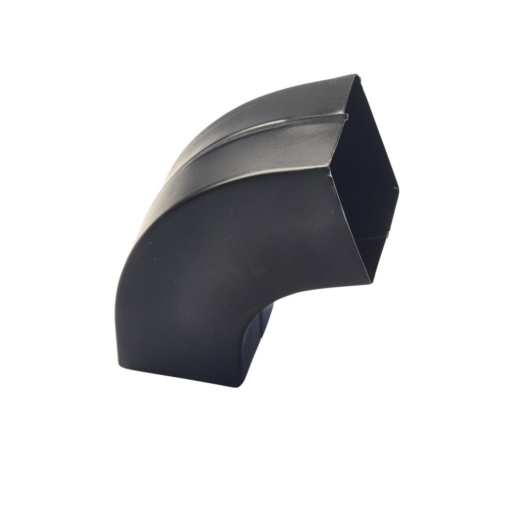 Bocht zink 80x80mm 72gr - Noir