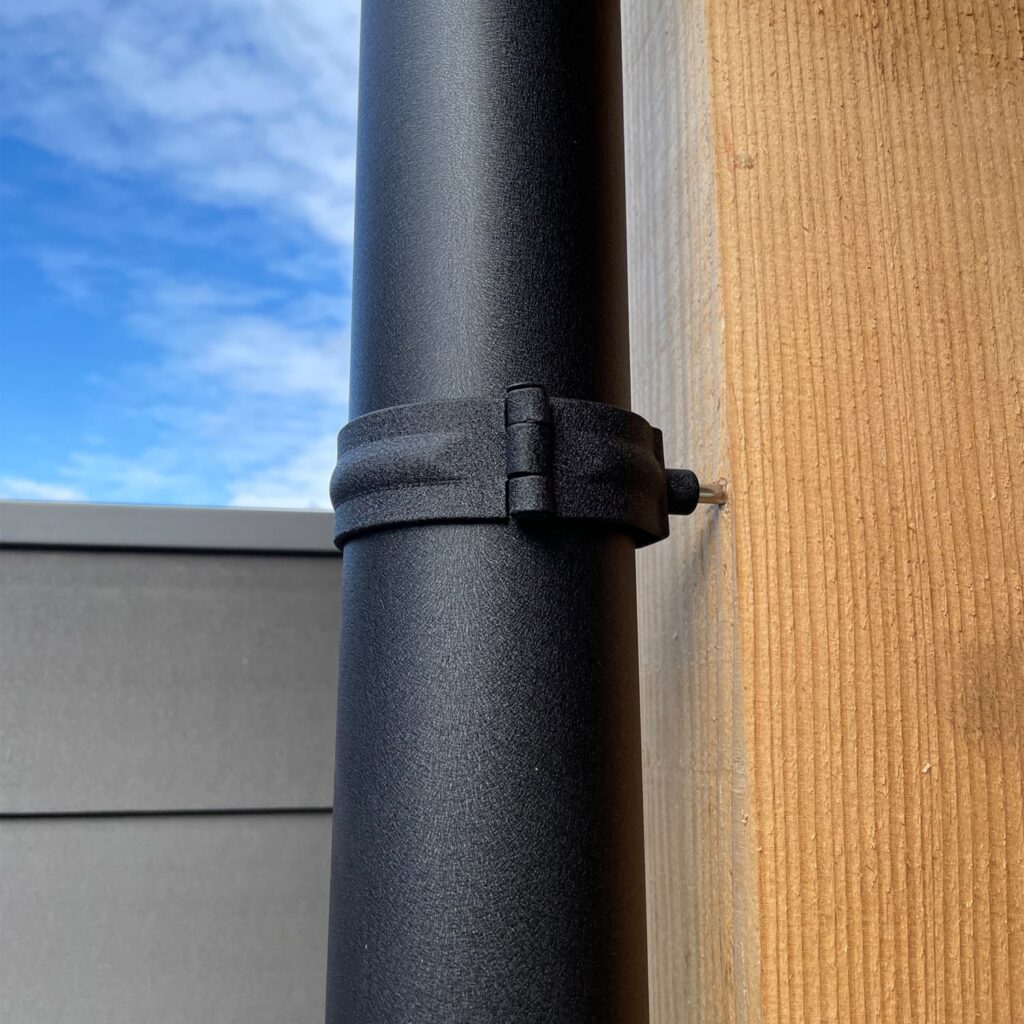 Regenpijp 80mm 2 meter - P.10 zwart
