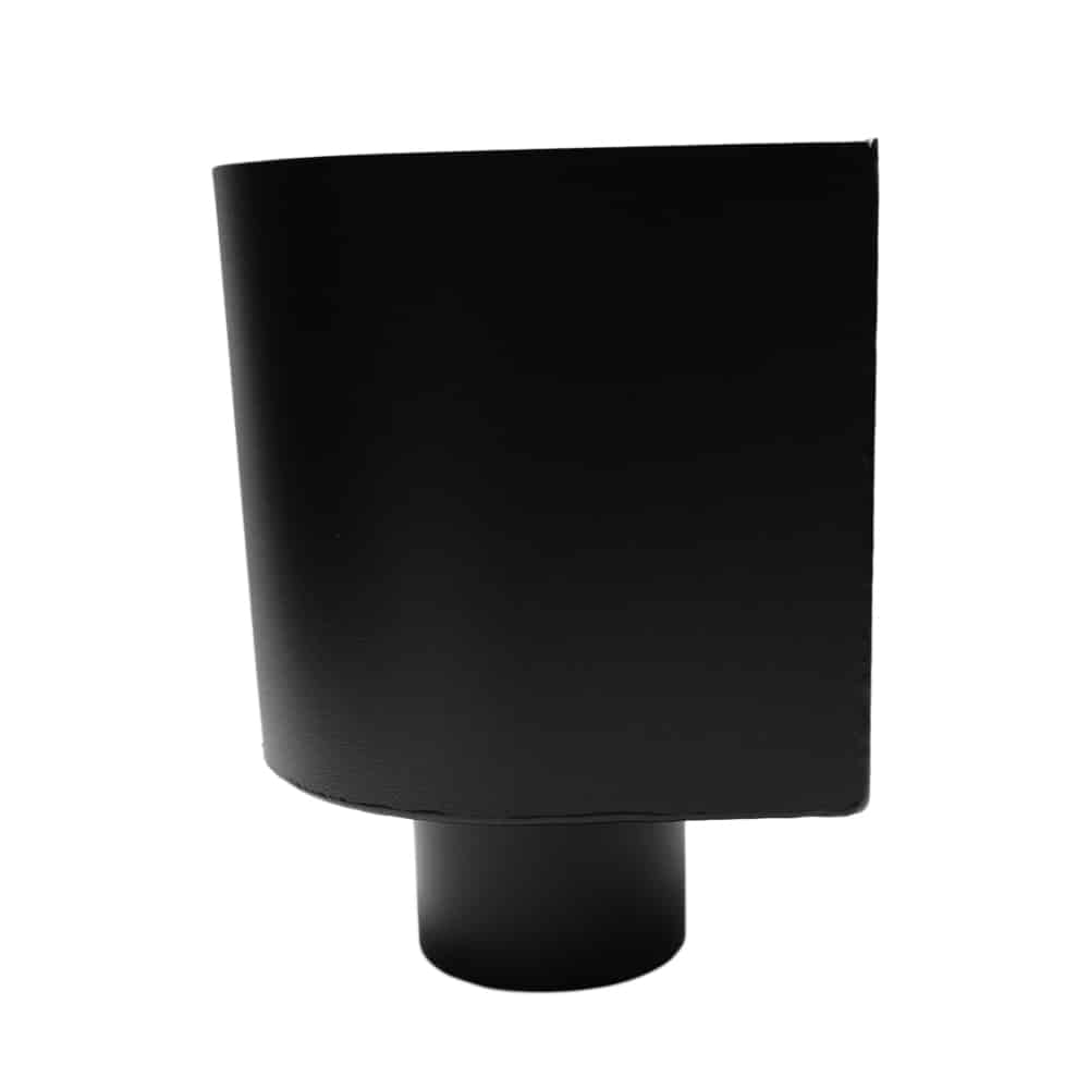 Vergaarbak 100mm mini model - zwart