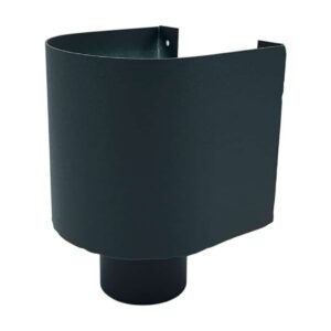 Vergaarbak mini 80mm met uitsparing - antraciet - Afbeelding 1