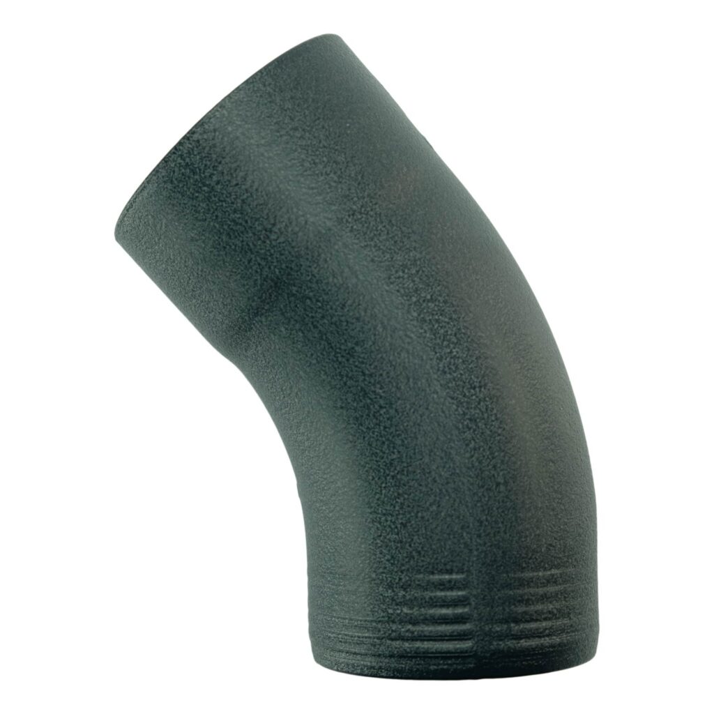 Regenpijp bocht 40gr 80mm - antraciet