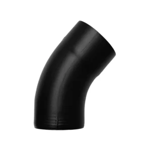 Aluminium bocht 80mm 40gr - Ral-9005 fijnstructuur - Afbeelding 1