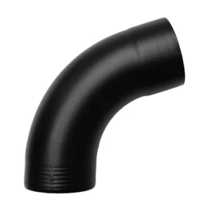 Aluminium bocht 80mm 72gr - Ral-9005 fijnstructuur - Afbeelding 1