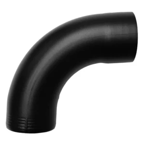 Aluminium bocht 80mm 85gr - Ral-9005 fijnstructuur - Afbeelding 1