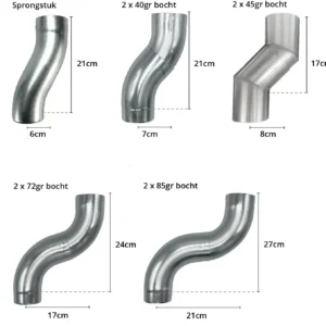 Sprongstuk zink 80mm sprong 60mm - Gromo - Afbeelding 3