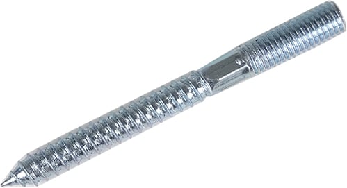 Scharnierbeugel schroefstift gegalv. M10. lengte 100 mm