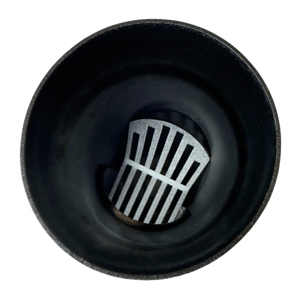 Aluminium bladafscheider 80mm - Ral-9005 fijnstructuur