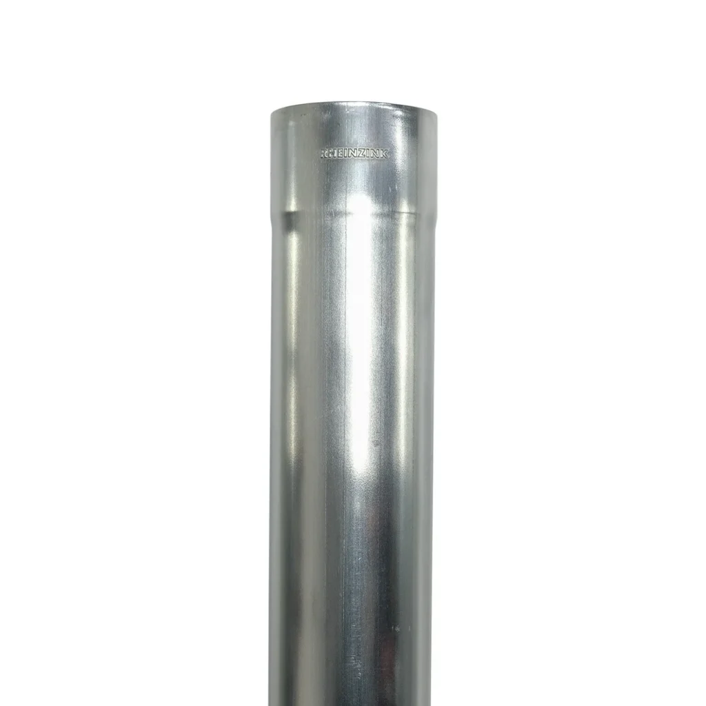 Regenpijp zink 80 mm rond lengte 3 meter 0.65mm dik A-kwaliteit – Rheinzink