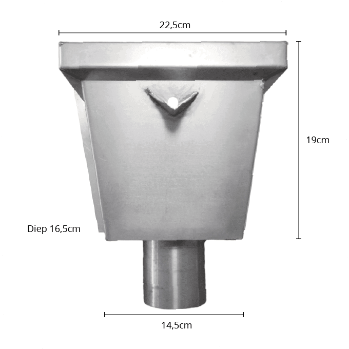 Zinken vergaarbak junior 100 mm