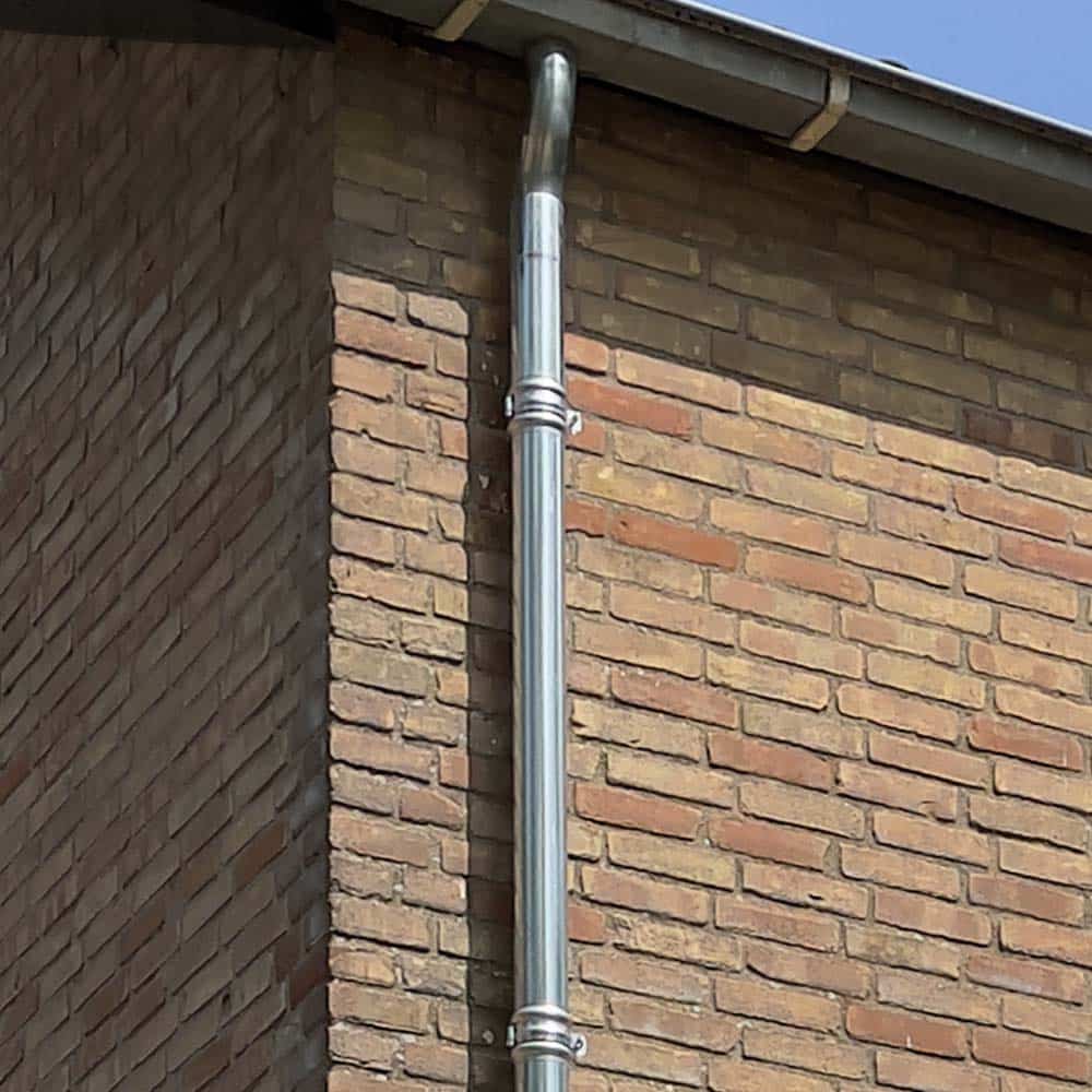 Regenpijp zink 80 mm 2 meter | Nedzink