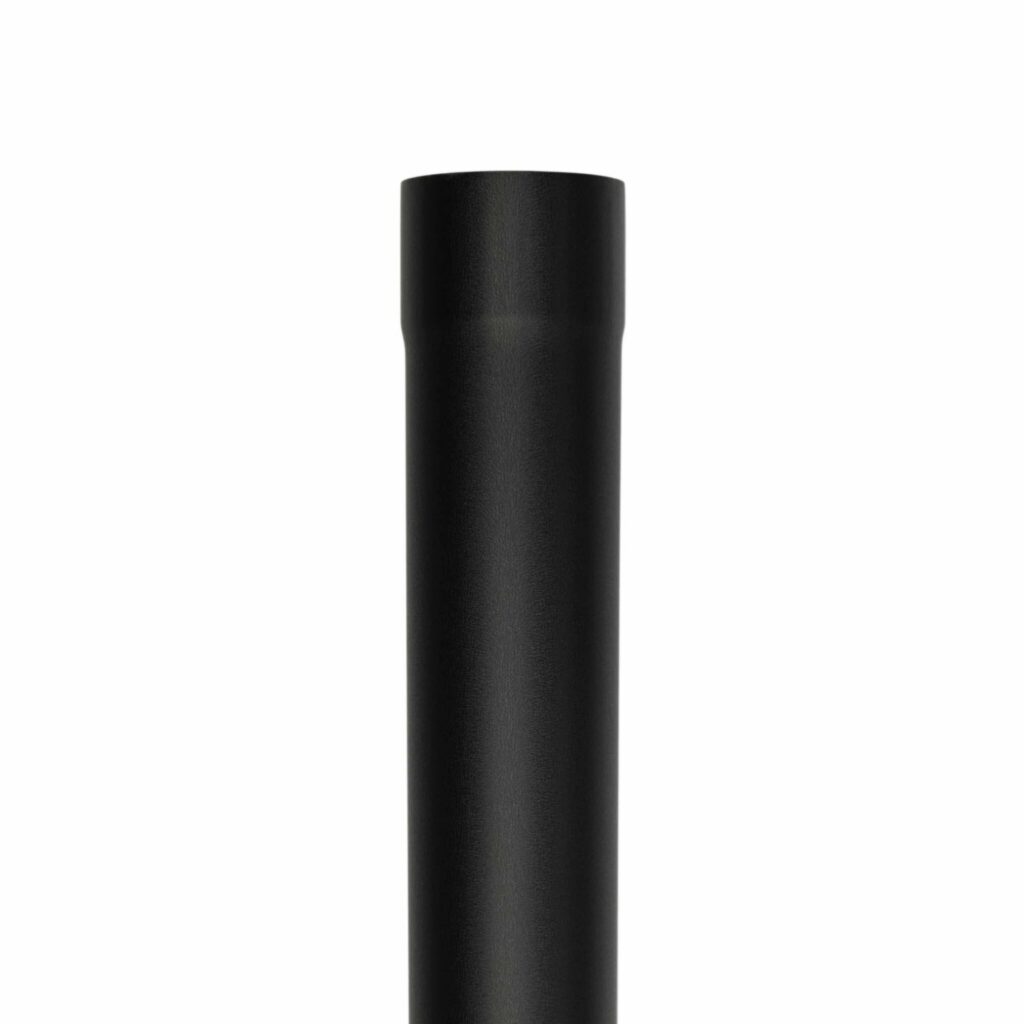 Regenpijp 100mm 1 meter - P.10 zwart